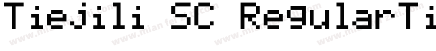 Tiejili SC RegularTi字体转换
